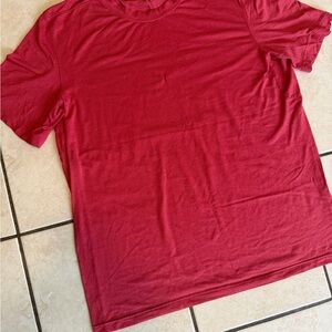 Lululemon Athletica Red Men's Dress Shirt